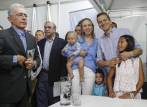 El expresidente Álvaro Uribe en la inscripción de la candidatura de Alfredo Ramos para la Alcaldía de Medellín. Lo acompañó a él y a Andrés Guerra y ninguno llegó al poder. FOTO Manuel saldarriaga