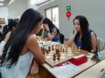 El duelo entre las antioqueñas Melissa Castrillón y Daniela Romero fue ganado por la primera. FOTO cortesía Liga