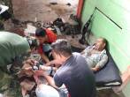 El campesino herido fue atendido por soldados del Ejército y enviado a Ocaña. FOTO CORTESÍA.