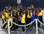 El desfile de la delegación nacional en la clausura, este viernes. FOTO EFE