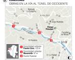 El ancho del puente que unirá a Robledo y El Pesebre (foto) varía entre 5 y 11 metros. Tendrá carril de ciclorruta. FOTO EDWIN BUSTAMANTE