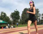 Sandra Lorena Arenas, atleta que compite en la prueba de los 20 kilómetros marcha. FOTO Tomada de Instagram @lorenaarenasc