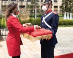 La espada de Simón Bolivar llegó al Palacio de Nariño. Foto: COLPRENSA