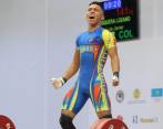 La alegría de Luis Javier Mosquera. Hoy compiten Ana Margoth Lemos y Rusmeris Villar (53 k) y Edwin Mosquera (69). FOTO COLPRENSA 