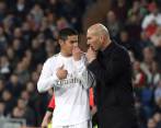 James Rodríguez y Zinedine Zidane. FOTO EFE