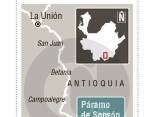 El páramo de Sonsón, en el Oriente antioqueño, tiene una extensión de 8.707 hectáreas y es considerado como una importante despensa de agua para el departamento. FOTO ROBINSON SÁENZ
