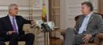 El alcalde electo de Bogotá, Enrique Peñalosa, se reunió con el presidente Juan Manuel Santos. movilidad y seguridad fueron los principales temas tratados.FOTO PRESIDENCIA