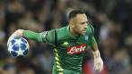 David Ospina volvió al arco del Napoli, que el próximo jueves tendrá una misión dura, revertir el 2-0 ante el Arsenal en el partido de vuelta de la Liga de Europa. FOTO cortesía nápoli