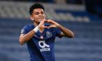 Esta fue la celebración de Luis Díaz con el Porto ante el Manchester City. FOTO EFE