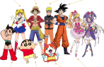 Con esta foto promocionan en la tienda oficial de los juegos estos personajes. Imagen tomada de tokyo2020shop.jp