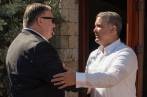Mike Pompeo, secretario de Estado de Estados Unidos, junto al presidente Iván Duque. FOTO: COLPRENSA 
