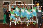 Uno de los equipos paisas que colaboró en la medallería de los Juegos Departamentales, con oro, fue el de fútbol de salón femenino. FOTO cortesía Rodrigo Mora 