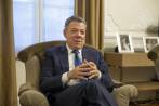 El expresidente de Colombia entró a formar parte junto a otras dos personalidades del grupo de los Elders, destinado a promover la paz y los derechos humanos. Foto: Esteban Vanegas Londoño