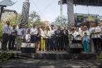Varias de las víctimas y organizaciones destacadas en la lucha contra el narcotráfico recibieron condecoraciones por parte de la Alcaldía. FOTO Esteban Vanegas Londoño