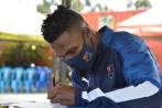 Los jugadores diligenciaron el formato en el que confirman si han tenido síntomas de la covid-19. FOTO cortesía dim