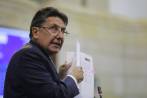 El fiscal general, Néstor Humberto Martínez, expuso en el Senado su inocencia frente al caso Odebrecht. FOTO Colprensa