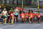 En la edición 24 de la maratón de la capital antioqueña participaron 15.000 personas en cuatro categorías: 5K, 10K, 21K Y 42K. La competencia fue ganada por el etíope Habtamu Arga. La fiesta deportiva fue empañada por los incidentes. FOTO Julio César Herrera