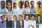 Los candidatos Juan Carlos Vélez, Gemma Mejía, Jesús Aníbal Echeverri, Jairo Herrán, Beatriz Rave, Daniel Quintero, Víctor Correa, Juan David Valderrama, Jorge Gutiérrez, Alfredo Ramos, Jesús Ramírez, Santiago Gómez, César Hernández y Luis Guillermo Hoyos. FOTO: Archivo