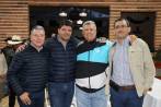 Los congresistas Nicolás A. Echeverri y Juan D. Gómez, el concejal Jaime Moncada y el diputado Juan E. Villegas. FOTO cortesía