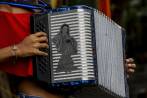 El acordeón (foto), la guacharaca y la caja son los instrumentos base del vallenato, ritmo originario de la costa Caribe colombiana.Foto: Jaime Pérez Munévar