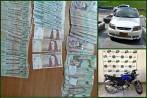 En este vehículo cuando escapaban hacia Medellín, fueron capturados dos de los asaltantes. FOTO Cortesía Policía Antioquia