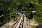 La apuesta por el desarrollo de infraestructura, especialmente en sistemas de trasnporte intermodal como el Ferrocarril de Antioquia, es una de las apuestas para el próximo cuatrenio. El presupuesto de inversiones es de 96 billones de pesos. Foto: Jaime Pérez 