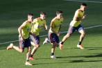 Mateus Uribe, Santiago Arias, James Rodríguez y Falcao García, 4 opciones del técnico Queiroz para hoy ante Chile. FOTO colprensa