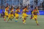 La jugadoras del municipio de Dosquebradas son la base de la Selección de Risaralda en su categoría. FOTO Julio César Herrera