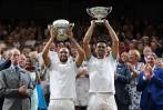 Los colombianos Juan Sebastián Cabal y Robert Farah son los actuales campeones de Wimbledon en dobles. FOTO AFP
