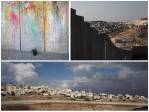 Un cuadro combinado que muestra las secciones de la barrera de separación israelí que atraviesa Cisjordania, otra expresión del largo conflicto entre Israel y Palestina. FOTO REUTERS 