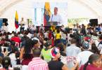 El presidente Iván Duque en la presentación de la Ley Tic en Ciénaga, Magdalena. FOTO: Colprensa
