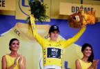 Geraint Thomas, quien tendrá 34 años en algo más de un mes, explica que quiere disfrutar de sus últimos años al más alto nivel para tratar de vestir de amarillo en los Campos Elíseos por segunda ocasión. Foto: Colprensa. 