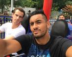 El británico Andy Murray y el australiano Nick Kyrgios. FOTO TOMADA DE INSTAGRAM @k1ngkyrg1os