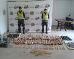 La Policía sigue adelantando operativos para incautar pólvora. FOTO CORTESÍA