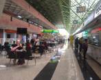 Poco movimiento se vivió este fin de semana en las terminales de transporte. La terminal del Sur y Norte tuvieron poca afluencia de viajeros. FOTO JAIME PÉREZ
