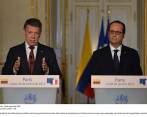 El presidente de Francia, François Hollande, visita Colombia. FOTO COLPRENSA