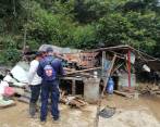 En Angostura, las lluvias generaron el colapso total de una vivienda y dejaron dos heridos leves. FOTO CORTESÍA DAPARD