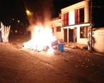 Incendio en la Registraduría del municipio de La Sierra, Cauca. FOTO CORTESÍA. 