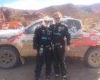 Mauricio Salazar Sierra (izquierda) y Mauricio Salazar Velásquez han mostrado buen entendimiento en el Dakar. FOTO cortesía