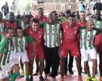 Los exutbolistas jugaron el partido de cierre del torneo interveredal de microfútbol Fútbol por la Paz. FOTO TOMADA DE TWITTER @FARC_EPueblo