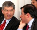 La pelea personal entre el expresidente Gaviria y el exministro Cristo propició un división en la colectividad. FOTO COLPRENSA