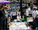 En Colombia la sociedad civil reclama a sus desaparecidos. En la foto, las Madres de la Candelaria que llevan 20 años exigiendo la verdad sobre las víctimas de este flagelo. FOTO julio césar herrera