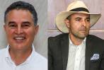 Aníbal Gaviria, precandidato de “Es el momento de Antioquia” y Andrés Guerra, candidato de Centro Democrático.