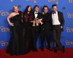 El elenco de la cinta Boyhood recibió el premio Globo de Oro como mejor película dramática. FOTO AP