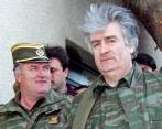 De izquierda a derecha, el general Radko Mladic, y el expresidente serbiobosnio Radovan Karadzic. FOTO reuters
