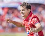 Valentín Viola, jugador argentino que se marcha del Medellín. Las lesiones le impidieron un mejor desempeño. FOTO MARIO VALENCIA