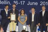 El Foro Económico Mundial, capítulo América Latina, se desarrolla entre el 16 y el 17 de junio en el hotel Intercontinental de Medellín. FOTO MANUEL SALDARRIAGA