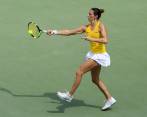 La colombiana no pudo tener su mejor juego en la final y se quedó con la medalla de plata en el individual femenino. FOTO EFE
