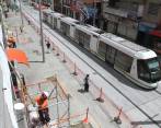 En los próximos días las obras se concentrarán, en parte, en la instalación de las catenarias en San Antonio. FOTO robinson sáenz