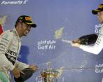 Hamilton sale de Baréin aún más líder del Mundial, con 93 puntos, 27 más que su compañero Rosberg y uno más de ventaja sobre Vettel. FOTO AP
